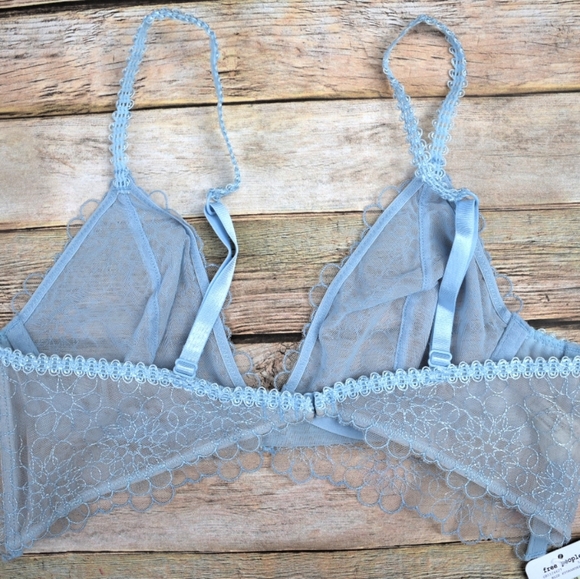 Free People Lucia Underwire Bra Blue Hydrandea - Picture 7 of 10